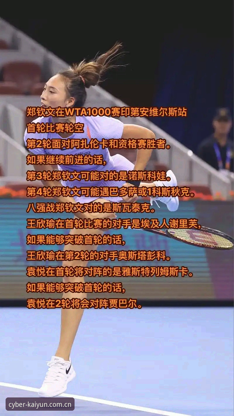 开云体育评测评测 2026法网女单抽签详解:郑钦文非种子出战,中国军团首轮对阵一览